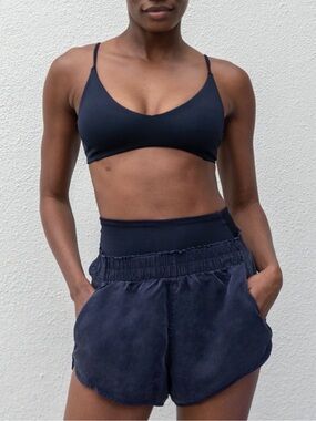 Left On Friday Day | Trip Short Sprint (Navy) High Rise Lined Shorts Size Medium